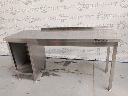Stół przyścienny z szafką 170x60 