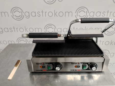 PODWÓJNY GRILL KONTAKTOWY RYFLOWANY 58CM YG-04560