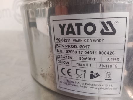 Warnik Yato YG-04311 9 l 2000 W 230 V