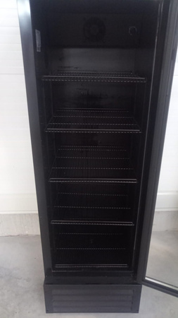 Szafa chłodnicza przeszklona RQ416-BLACK | 338L | CZARNA (SD416)