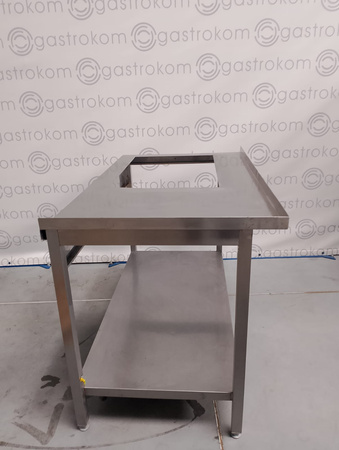 Stół z półką 136x77x85 z otworem na płytę indukcyjną