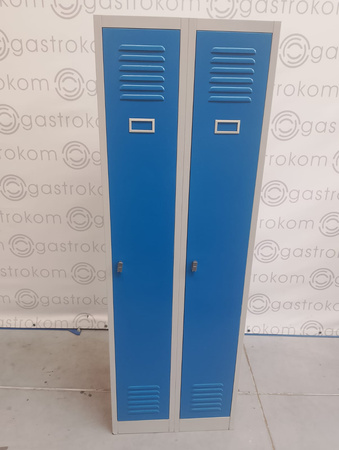 Szafka BHP podwójna (drzwi niebieskie) 60x50x180