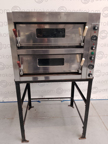 Piec do pizzy 2-kom. ITALFORNI TKC-2.I z podstawą