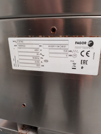 Kuchnia elektryczna nastawna 6x2,6 kW FAGOR C-E760 z podstawą chłodniczą