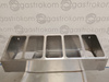 Ekspozytor na 5 pojemników GN 1/4 stal nierdzewna
