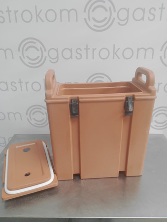 Termos na napoje z kranem Royal Catering 10011880 brązowy 18 l