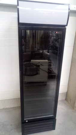 Szafa chłodnicza przeszklona RQ416-BLACK | 338L | CZARNA (SD416)