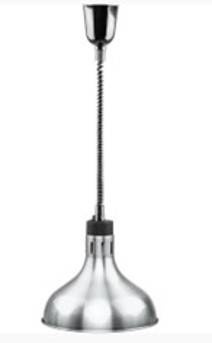 lampa do podgrzewania potraw wisząca, srebrna, P 0.25 kW, U 230 V