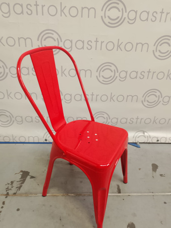 KRZESŁO METALOWE Paris CZERWONE