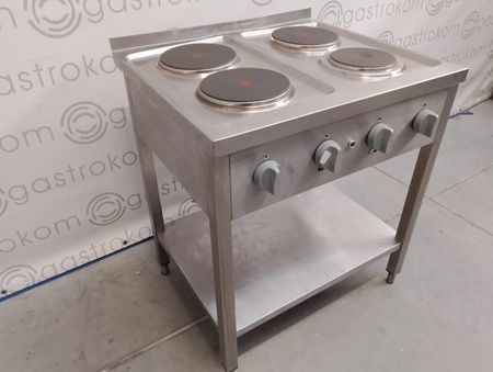 KUCHNIA ELEKTRYCZNA Z PÓŁKĄ 4-PŁYTOWA