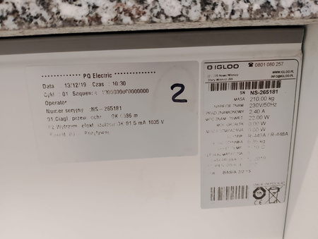 Lada chłodnicza Igloo Basia 2/2 1S 200 cm