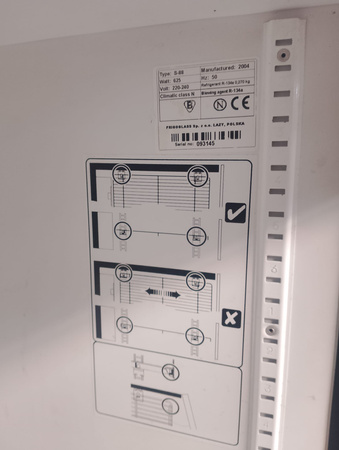 Witryna chłodnicza 2-drzwiowa