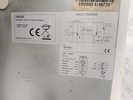Szafa chłodnicza podblatowa Forcar 60x60