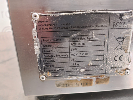 Frytownica jednokomorowa Royal Catering RCEF-16EHB 16 l 6000 W
