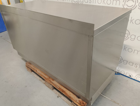 Stół przyścienny zabudowany z 2 półkami 160x70x85