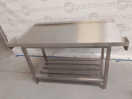 Stół wyładowczy prawy z półką gretingową 120x75x85