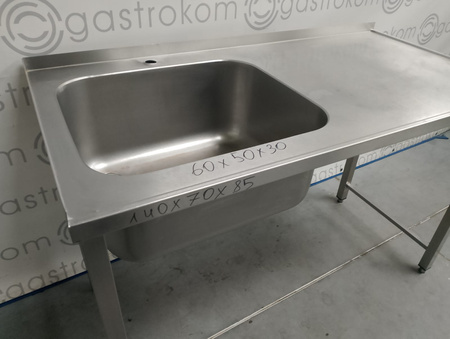 STÓŁ ZE ZLEWEM-L 140X70X85