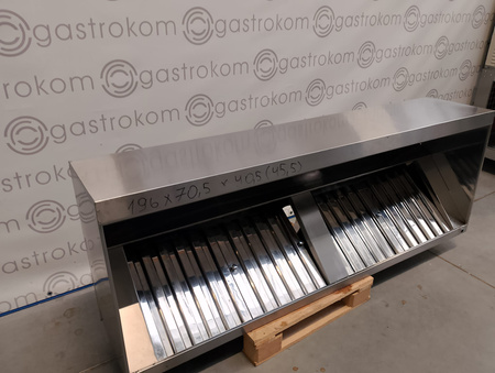 OKAP GASTRONOMICZNY 196x70 PRZYŚCIENNY SKRZYNIOWY