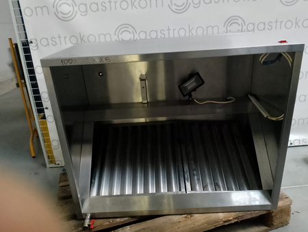 Okap gastronomiczny 100x80 przyścienny skrzyniowy