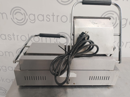 Kontakt grill podwójny ryflowany Hendi 263709