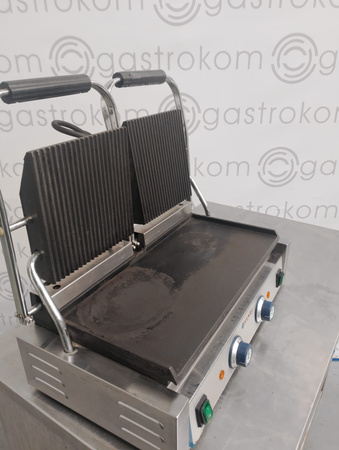 Kontakt grill podwójny Hendi 263808, dół gładki
