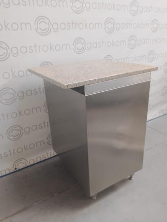 Stół roboczy drzwi skrzydłowe z blatem granitowym 77x57x104