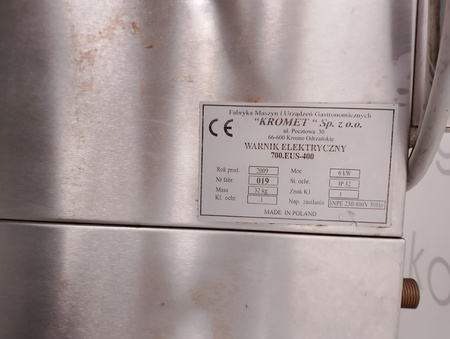 Makaroniarka elektr. na podst. Kromet 700.EUS400