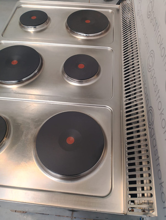 Kuchnia elektryczna 6 palnikowa na podstawie MBM E6A77