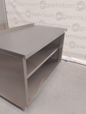 Stół przyścienny zabudow. z 2 półkami 120x70