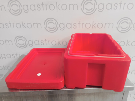 Pojemnik cateringowy termoizolacyjny 30l czerwony