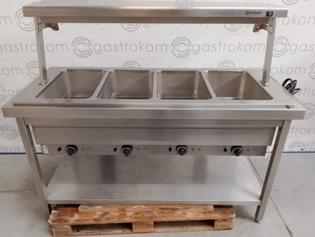 Stanowisko bemarowe 4xGN1/1 Stalgast niezal. ster. 1570x710x880