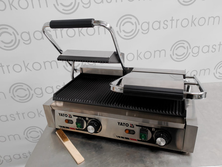 PODWÓJNY GRILL KONTAKTOWY RYFLOWANY 58CM YG-04560
