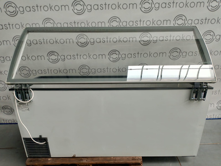 Zamrażarka skrzyniowa 570l, szklana pokrywa