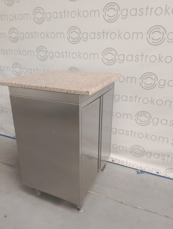 Stół roboczy drzwi skrzydłowe z blatem granitowym 77x57x104