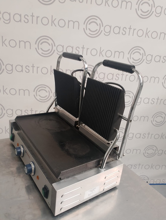 Kontakt grill podwójny Hendi 263808, dół gładki