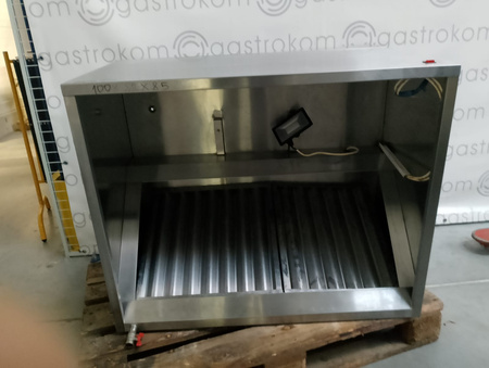 Okap gastronomiczny 100x80 przyścienny skrzyniowy