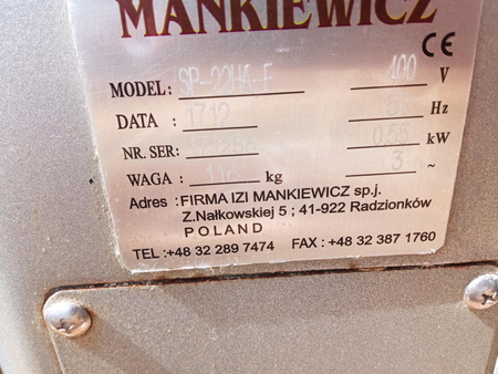 Mikser planetarny Mankiewicz 25 l