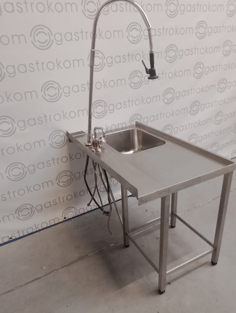 Stół załadowczy ze zlewem zawieszany 115x70x85