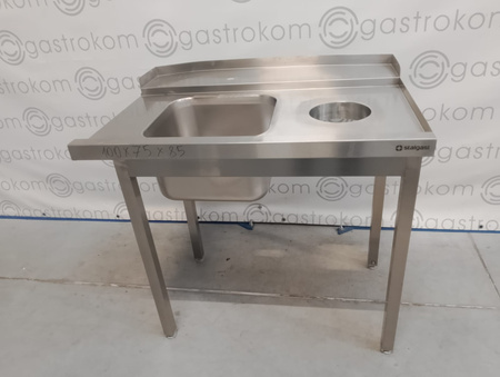 Stół załadowczy 1-komorowy bez półki 100x75x88