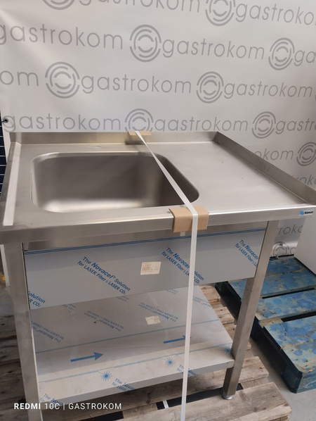Stół ze zlewem i półką 90x70x90