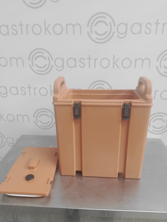 Termos na napoje z kranem Royal Catering 10011880 brązowy 18 l