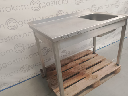 Stół ze zlewem 120x70x85