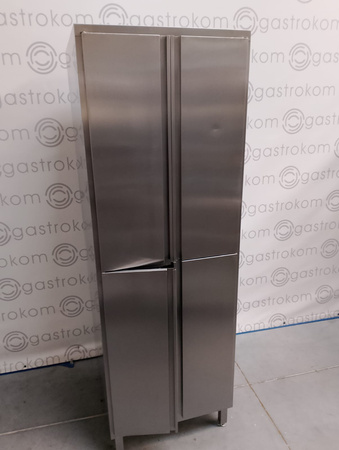 Szafa nierdzewna przelotowa 4 drzwi otwierane h-200