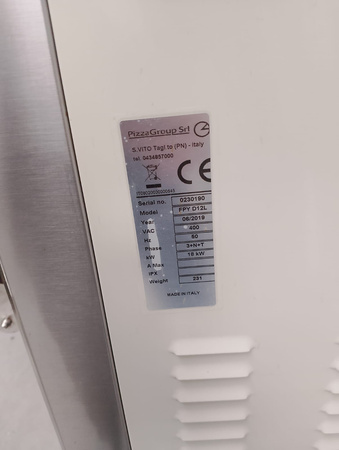 Piec do pizzy 2-komorowy Pizza GROUP FPY D12L z podstawą