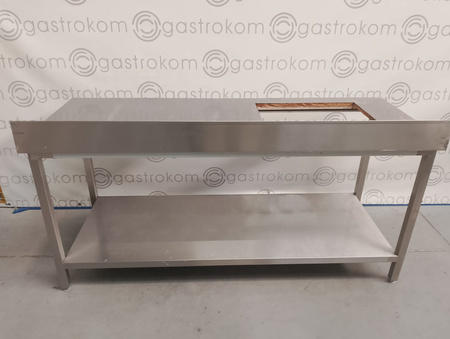 Stół z otworem na płytę grzewczą 182x70x85