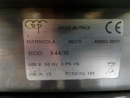 Piec do pizzy 2-komorowy GGF/Stalgast 781422 z podstawą