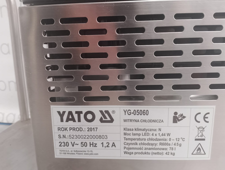 Witryna chłodnicza 78l Yato YG-05060