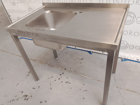 Stół ze zlewem 100x60