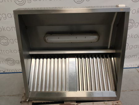 Okap 110x100 przyścienny trapezowy z łapaczami