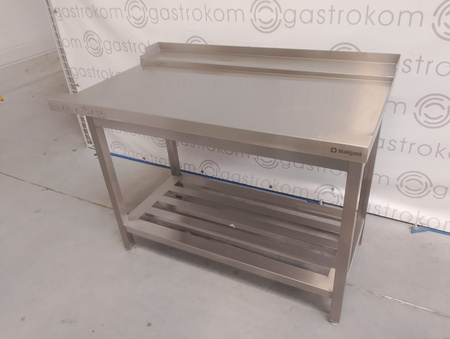 Stół wyładowczy prawy z półką gretingową 120x75x85